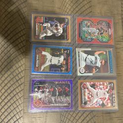 Baseball Numbered Cards