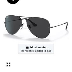 Ray-Ban Unisex Aviator Polarized Sunglasses with case