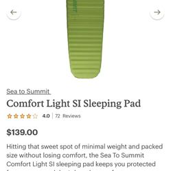 Sea To Summit comfort lite Self Inflating sleeping Pad