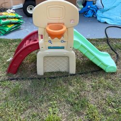 Toddler Slide With Hoop