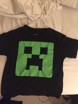 Boys mine craft shirt
