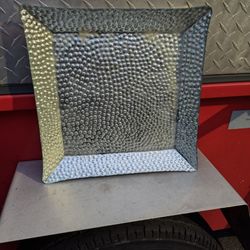 Yankee Candle Silver Dimpled Square Tray