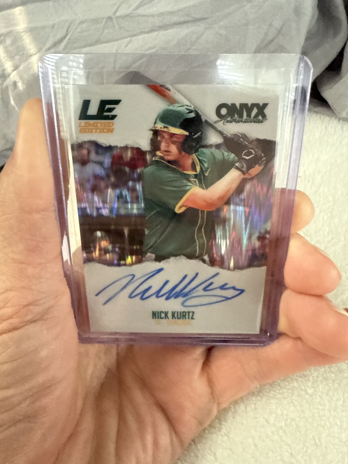 Nick Kurts  Auto Prospect Card 