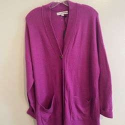 Loft  boyfriend cardigan(size L) New 