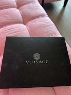 Versace Logo Crystal-Embellished Leather Belt For Women