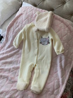 New girls onesie with hat.