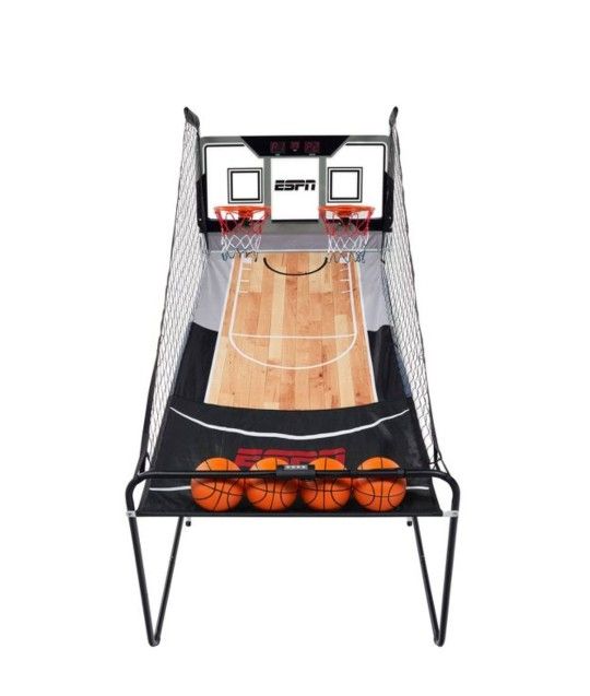 ESPN EZ Fold Indoor Basketball Game for 2 Players with LED Scoring