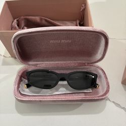 New Authentic Black Miu Miu Sunglasses