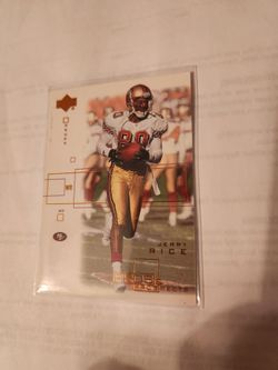 Jerry Rice 01 UD Prospects Card