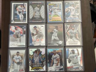 Dodgers Clayton Kershaw (12) Card Lot.