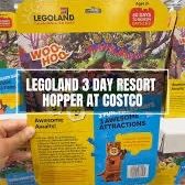Legoland Costco Park hopper tickets