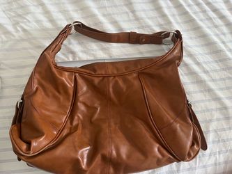 Tignanello Genuine Brown Leather Hobo Shoulder Bag - Strap Defect/Repaired