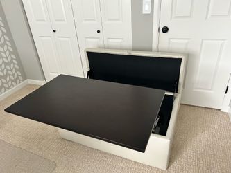 Ottoman with lift up table and storage