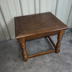 Antique Solid Wood End Table!!!