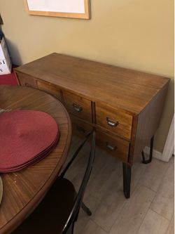 Dining set for 4 and buffet cabinet