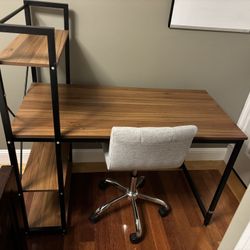 Computer Desk With A Chair 