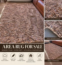 ⭐MOVING SALE -Memory Foam Area Rug