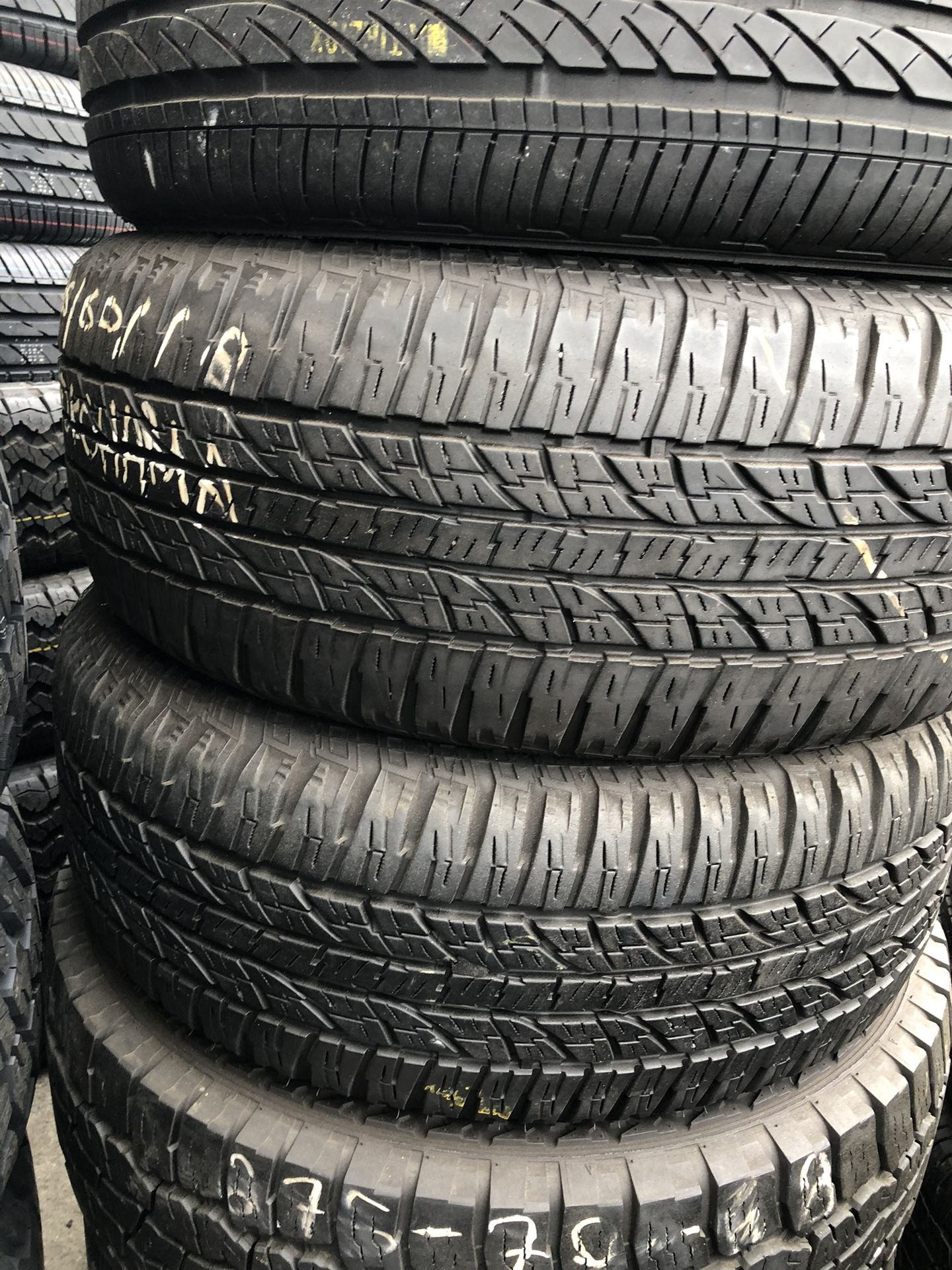 265/60/18 Yokohama 2 Used Tires Installed 