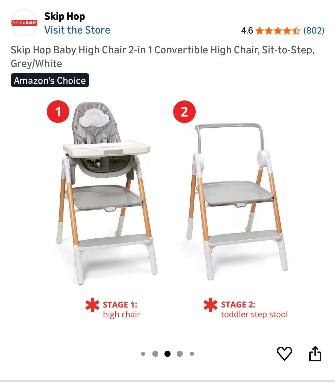 Skip Hop High Chair/ Kitchen Helper 