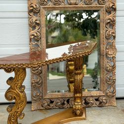 MID CENTURY Baroque Condole/Entry Table ( Mirror Sold Separately)
