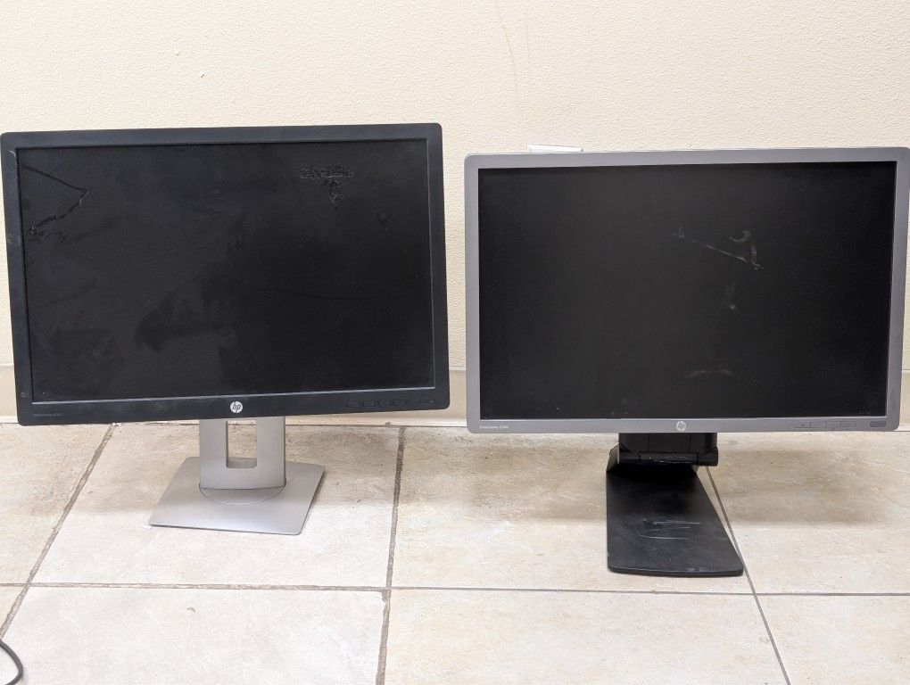 Basic HP Desktop Computer Monitors DVI DP VGA