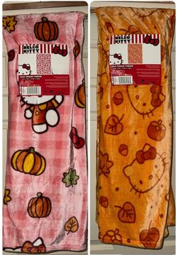 Hello Kitty Fall Blankets, 50”x70” - $30/each