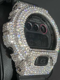 Custom "Iced Out" Casio G-Shock – Lab-Grown Diamond Flood (Fully Loaded)