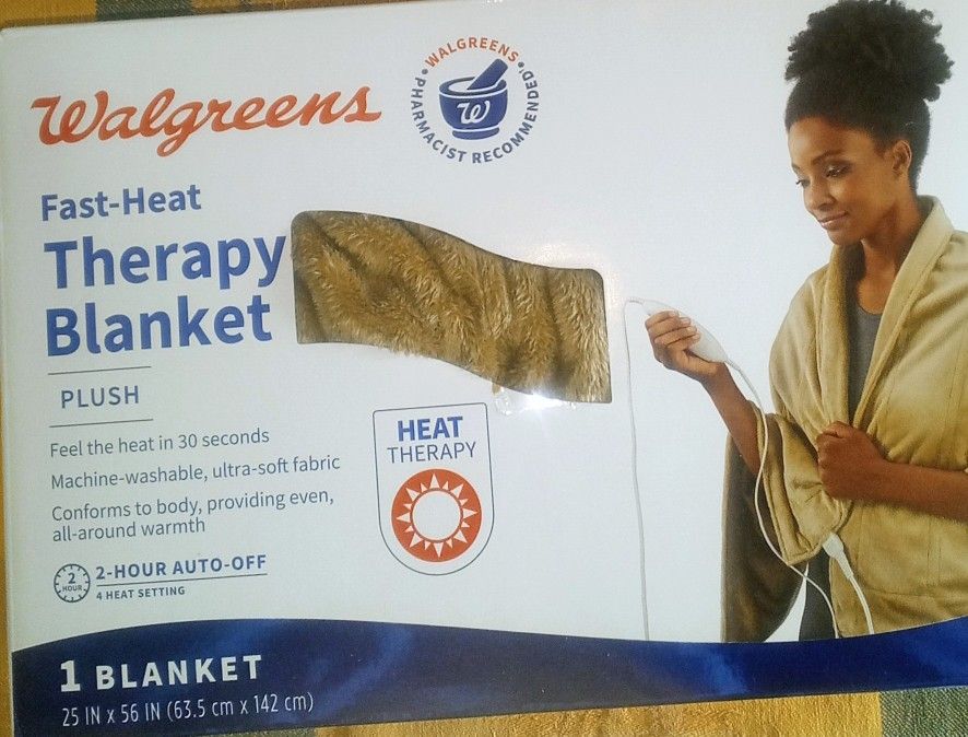 New Heated Blanket Sz 25"X 56". Cash