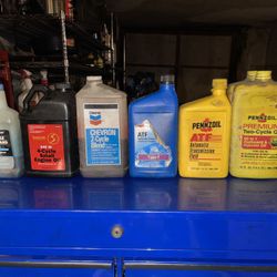 Assorted Motor Oils/Fluids