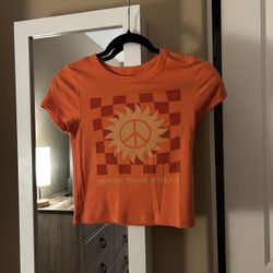 American Eagle Sunny Days Ahead Baby Tee 