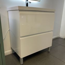 NEW ~ Modern PVC Bathroom Vanity - 30 inches