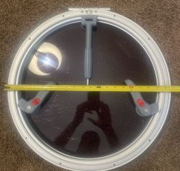 21.4 in Round Deck Hatch Anodized Aluminum Porthole Window Boat Portlight Marine