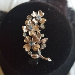 Floral Spray Brooch