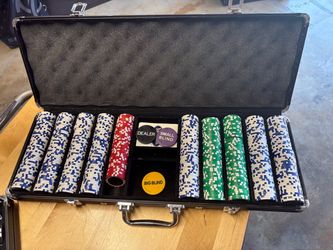 2 Poker Chip Sets in Aluminum Carrying Case