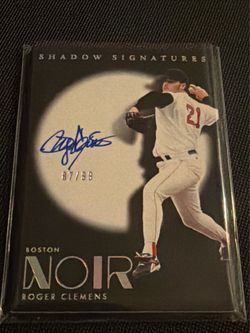 Roger Clemens autographed card