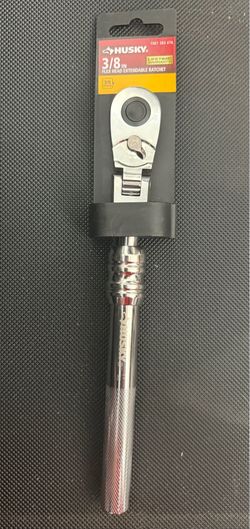 Husky 3/8 in. Drive Flex-Head Extendable Ratchet