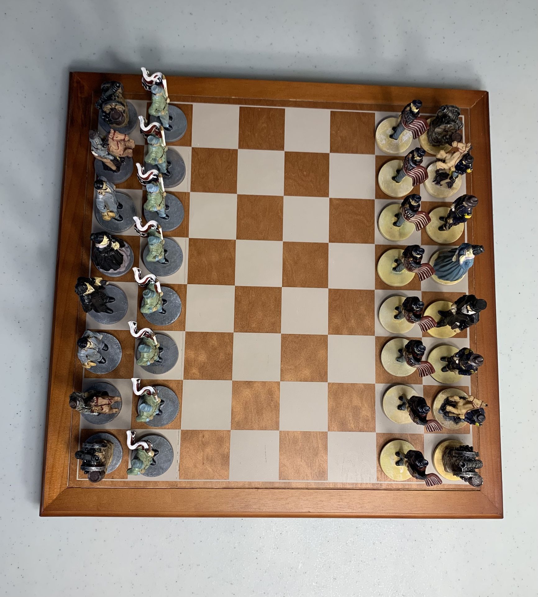 Civil War Chess Board Game Set