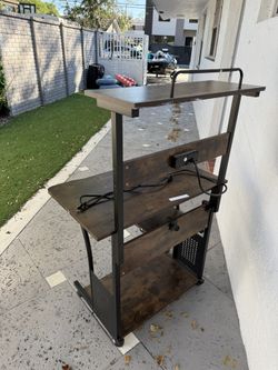 Almost New Executive Computer Stand With Power Outlet