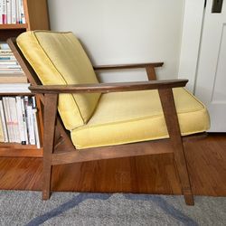 Vintage MCM chair with with extra custom cushion