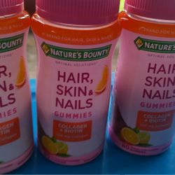 3 Nature's Bounty Hair Skin & Nails with Biotin 

