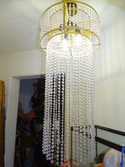 3 ft Italian crystal chandelier