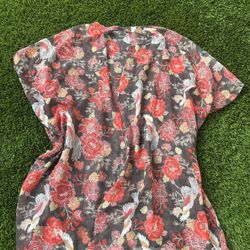 Floral kimono cardigan one size