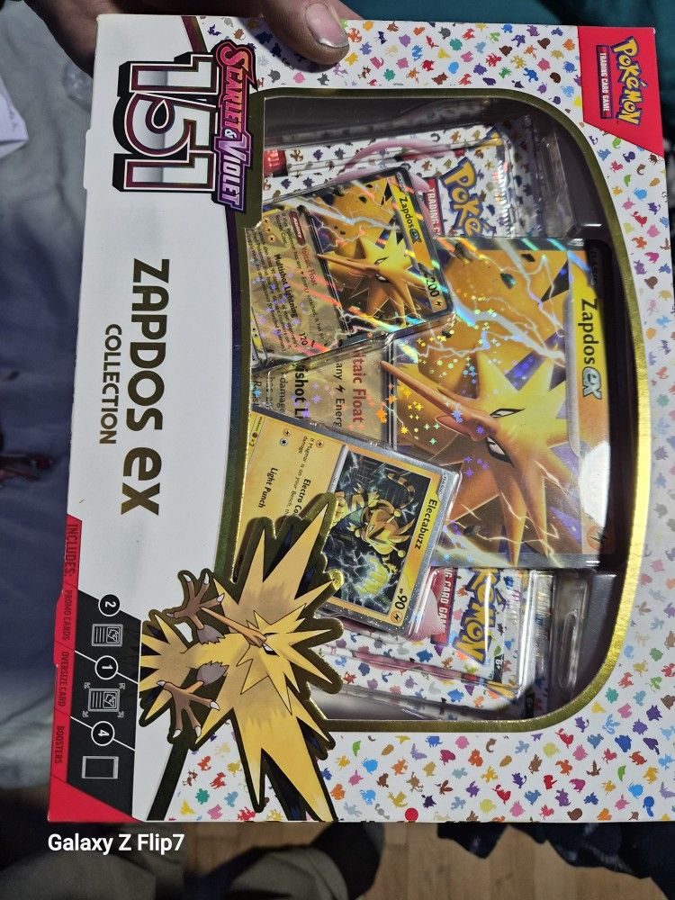 Brand New Condition Sealed Pokémon 151 Zapdos Ex Collection 