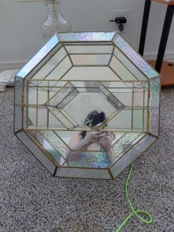 Glass thimble display case