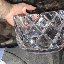 Crystal Cut Glass Bowl