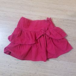 Size 5 girls red corduroy skirt holiday Christmas Gymboree