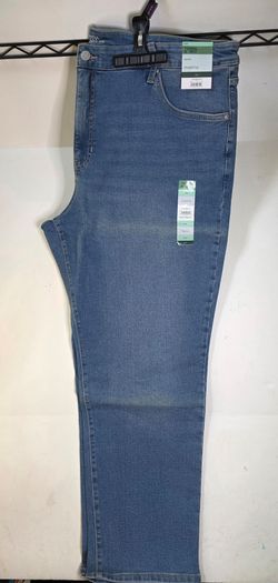 Terra & Sky Straight Leg Blue Jeans Plus Size Womens 24W