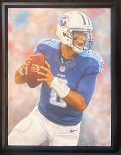 Marcus Mariota #8 Tennessee Titans by Rob Jackson Print on Canvas