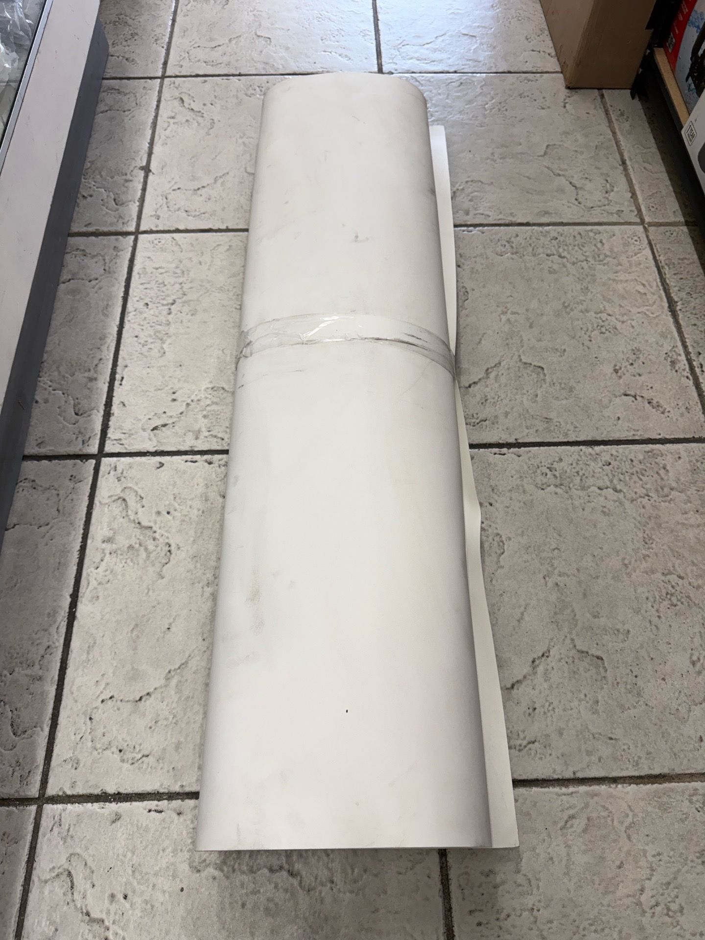 PLAS-TEX Waterproof Wall Panel approximately 8 ft x 4ft (used)—(sold-as-is)