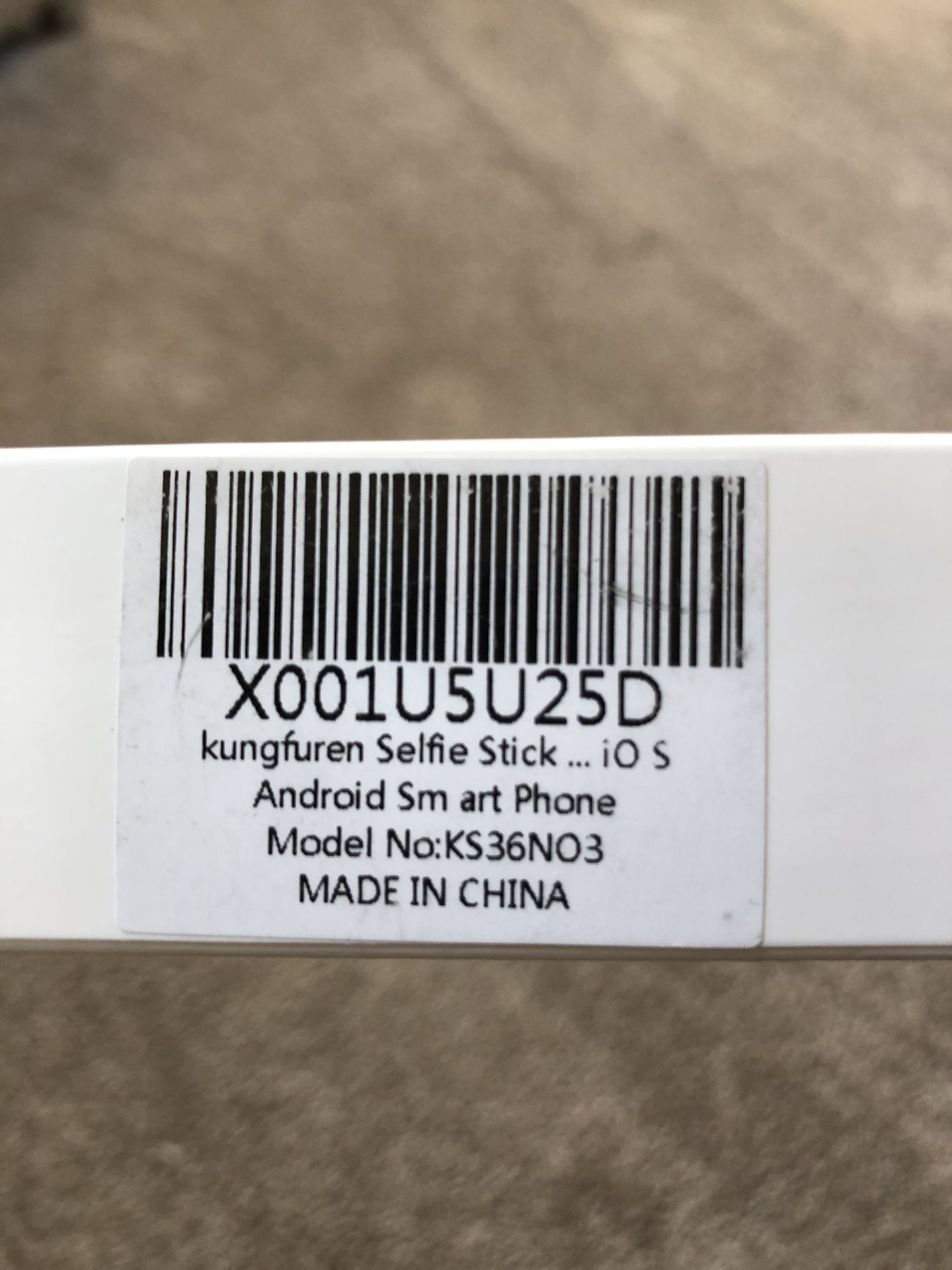 Kungfuren Selfie Stick.